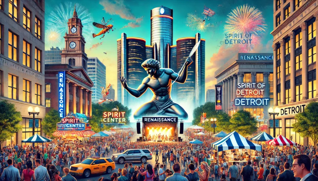 DALL·E-2025-03-15-13.11.36-A-bustling-scene-of-Detroit-showcasing-major-events-happening-today.-The-image-features-the-Renaissance-Center-the-Spirit-of-Detroit-statue-and-a-li-1024x585 Exciting Events in Detroit Today: Your Ultimate Guide